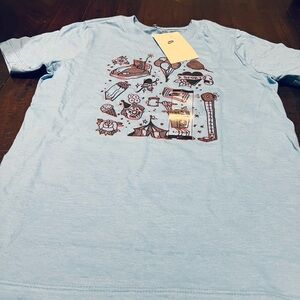 Nike NSW Kids Boys Light Blue T Shirt Size Small